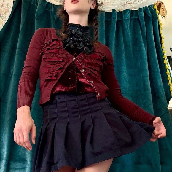 🪅Ralph Lauren Gorgeous Plaid Ruffle Collar Blouse🪅 - Picture 7 of 9